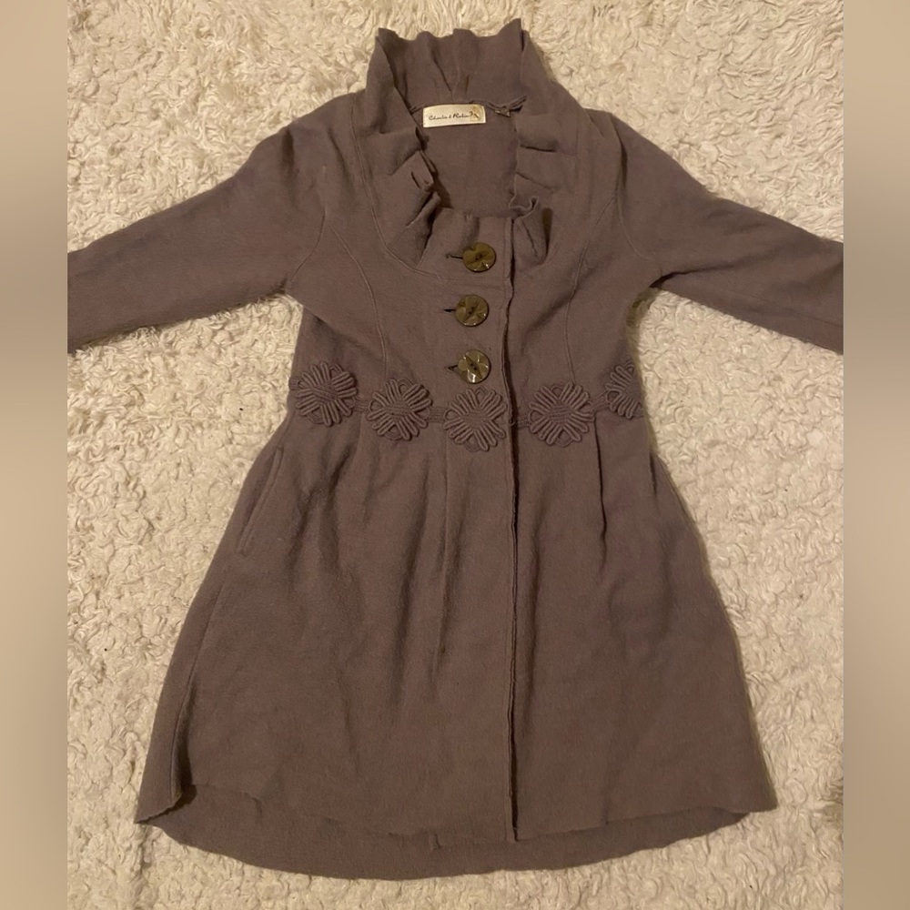 Anthropologie Charlie & Robin wool lightweight coat - XS